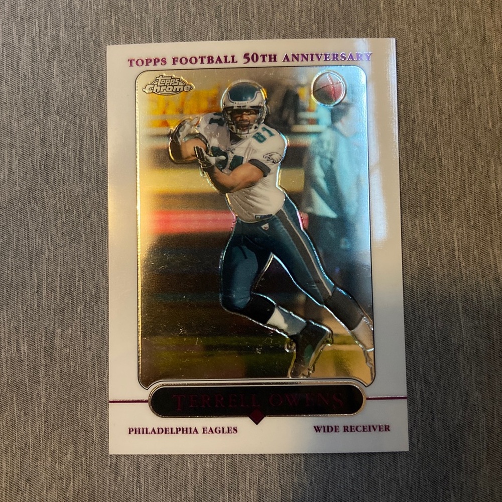Terrell Owens Philadelphia Eagles Topps Chrome 2005 Football Card #32